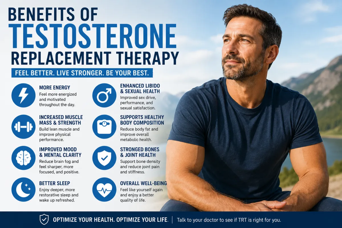 Benefits of Testosterone Replacement Therapy for Men