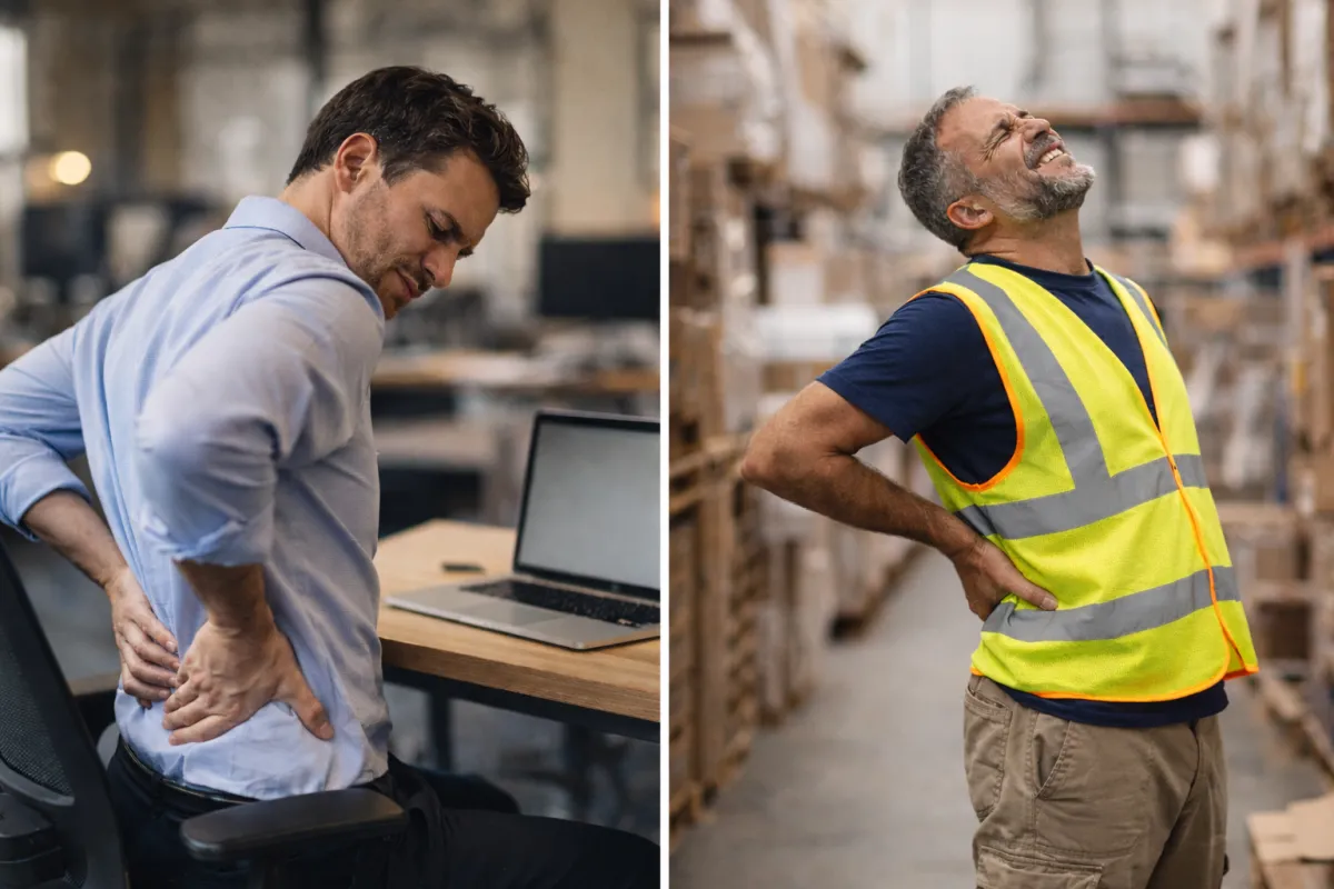 prevent back pain at work