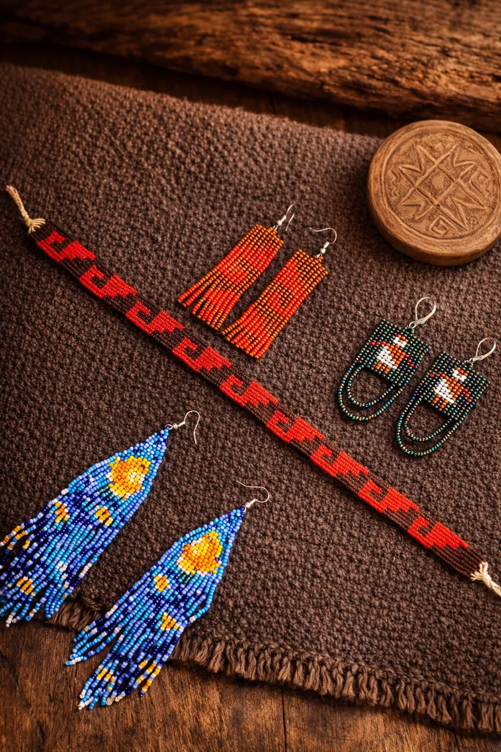 Colores y patrones andinos en textiles