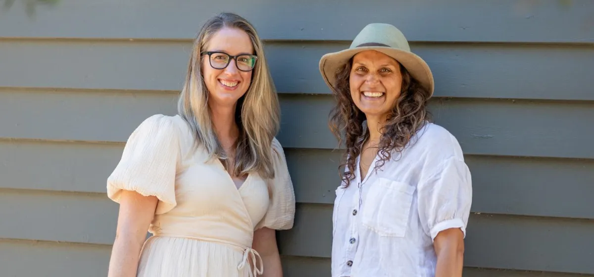 Alison and Attalia at Stillpoint Studio Torquay.