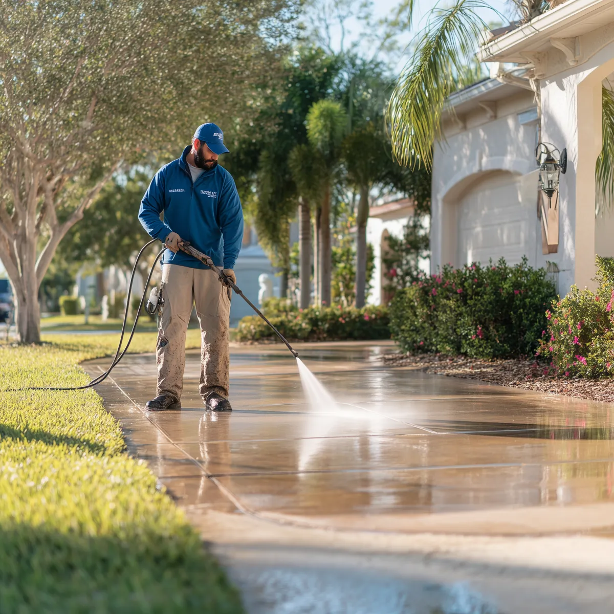 pressure washing