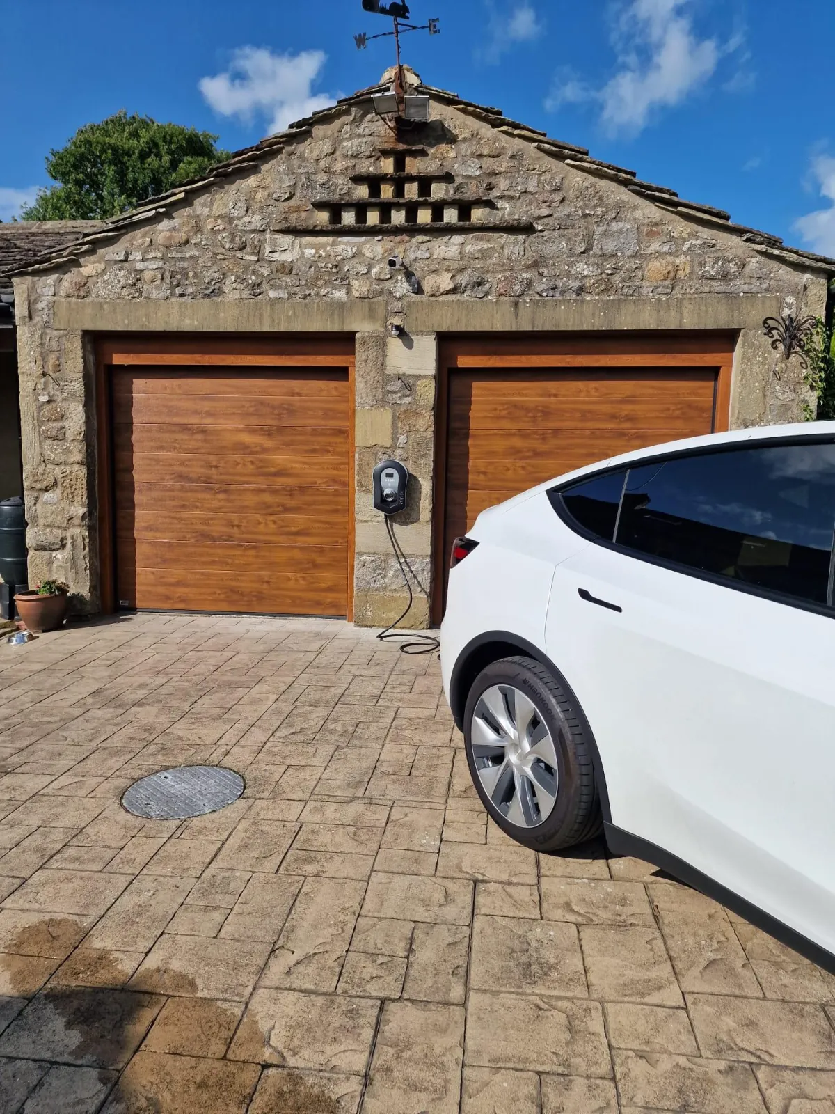 Elektron Energy Services installing an EV car charger for electric vehicles in West Yorkshire