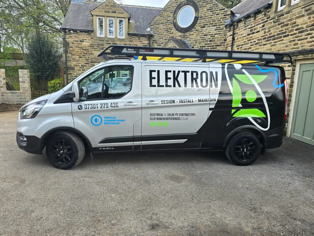 Elektron Energy Services van providing electrical services in West Yorkshire