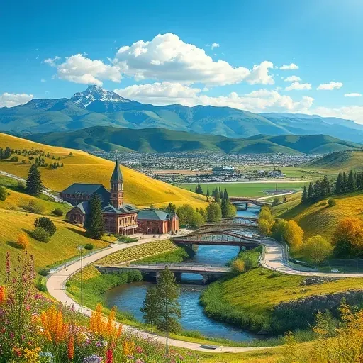 Completed painting in Centennial, CO showcasing vibrant colors and intricate details in a serene outdoor setting.