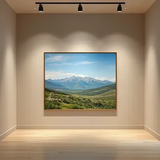 Completed painting in Centennial, CO showcasing vibrant colors and intricate details in a serene setting.