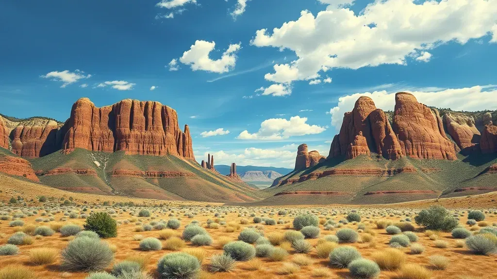 Painting in Firestone, CO featuring vibrant colors and abstract shapes on canvas.