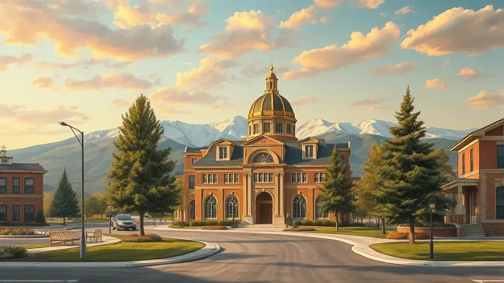 Painting in Aurora, CO featuring vibrant colors and abstract shapes.