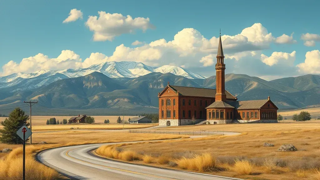 Painting in Westminster, CO, featuring vibrant colors and abstract forms on a canvas.