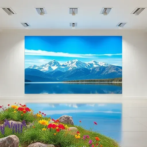 Vibrant completed painting displayed outdoors in Centennial, CO showcasing stunning colors and intricate details.