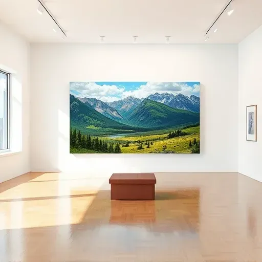 Completed painting in Centennial, CO showcasing vibrant colors and intricate details of the local scenery.