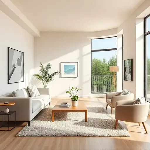 Freshly painted interior apartment in Centennial Colorado featuring smooth neutral walls, modern decor, natural sunlight, and stylish furnishings