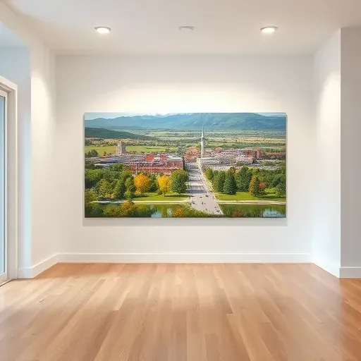 Completed painting in Centennial, CO showcases vibrant colors and intricate details in a serene setting.