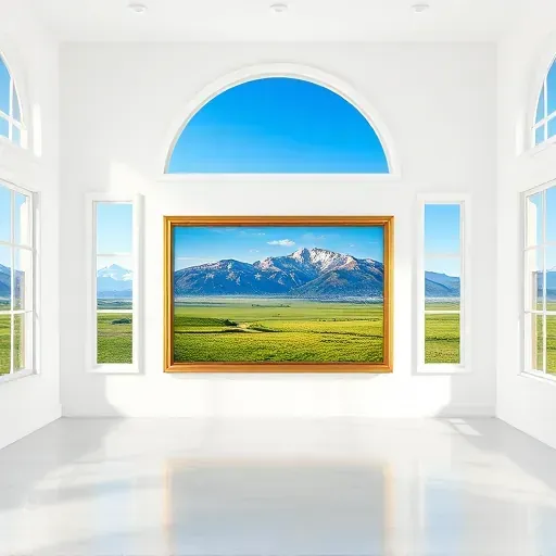 Completed painting against a backdrop of Centennial, CO featuring vibrant colors and intricate details.