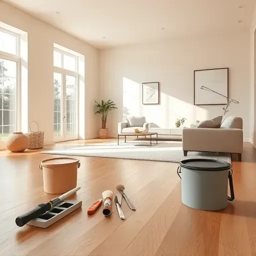 Freshly painted interior room in Centennial, CO with flawless walls, natural light, and elegant decor highlighting quality.