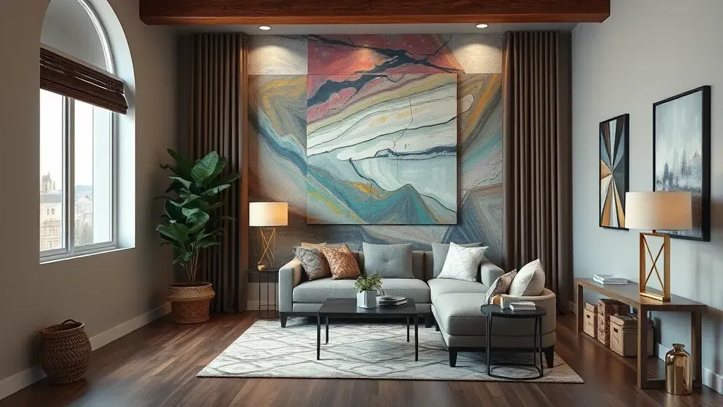 Virtual consultation setting for painting services in Centennial CO, showcasing tools and a colorful palette.