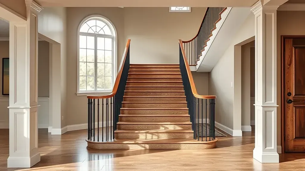 Staircase painting project showcasing a vibrant new look in Centennial, CO