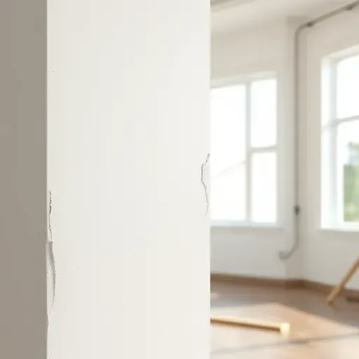 Pristine drywall repair in Centennial Colorado featuring smooth joint compound, painted surface, polished corner bead and clean modern interior