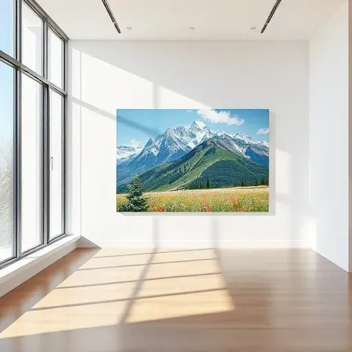 A completed painting in Centennial, Colorado showcasing vibrant colors and intricate details on a canvas.