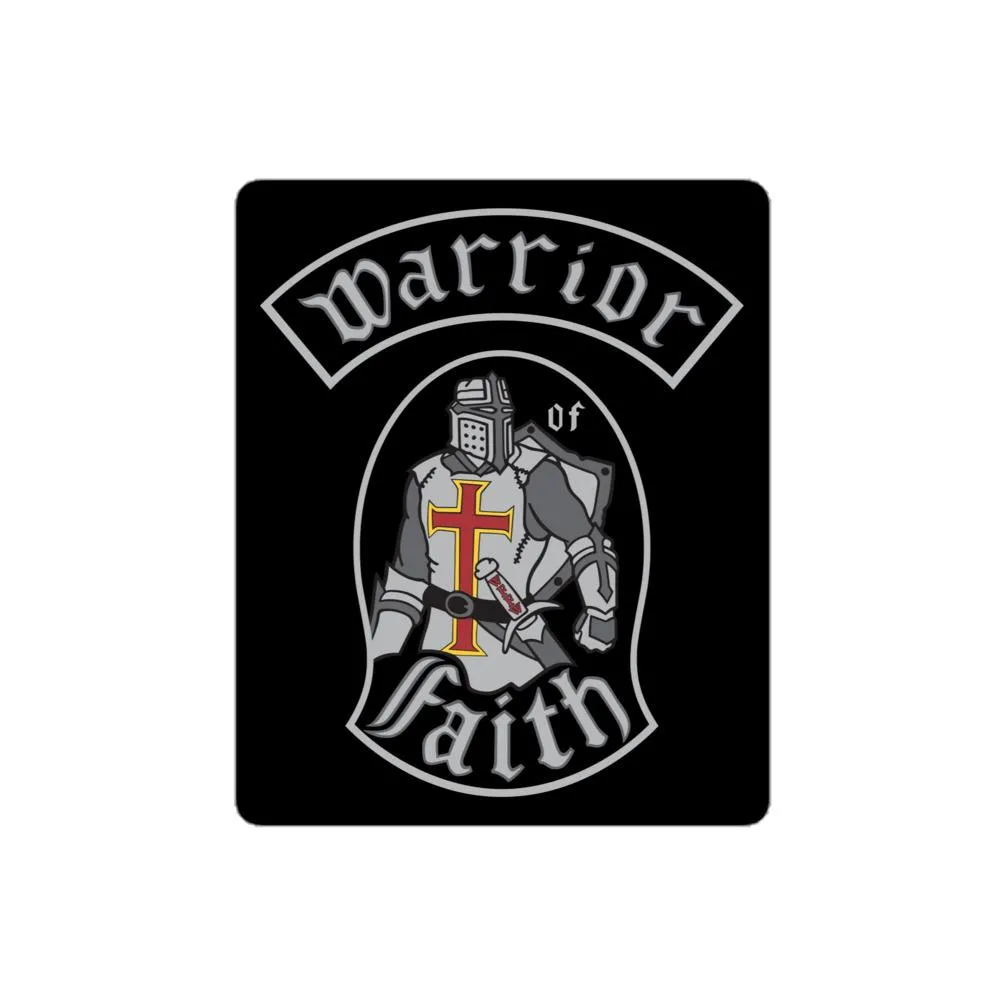 Warrior of Faith Sticker Black