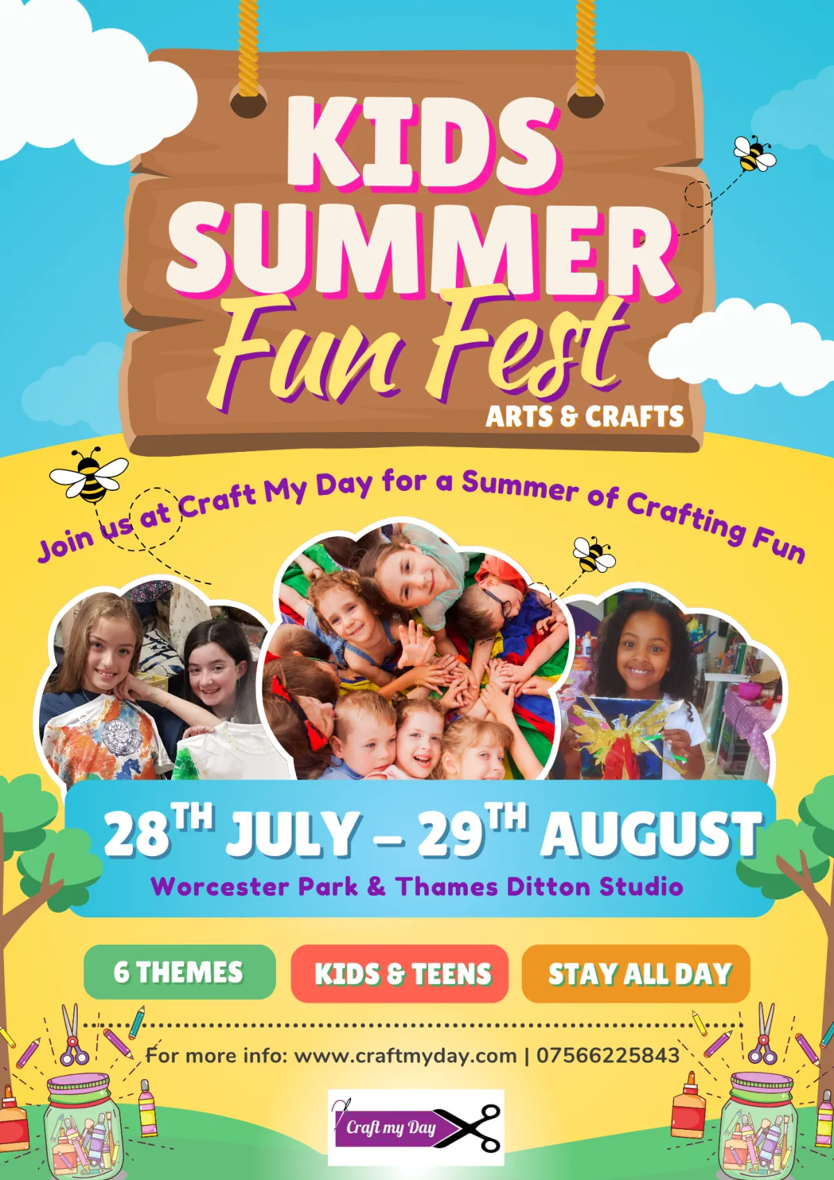 Craft My Day | Kids Summer Holiday Clubs | Worcester Park | Thames Ditton