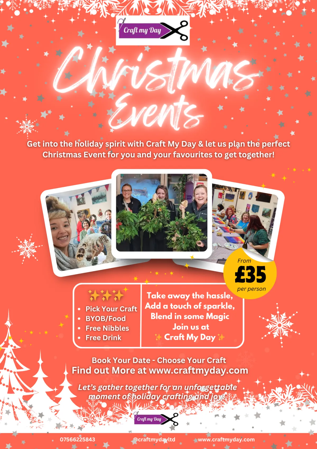 Craft My Day | Christmas Parties and Events | Worcester Park | Thames Ditton