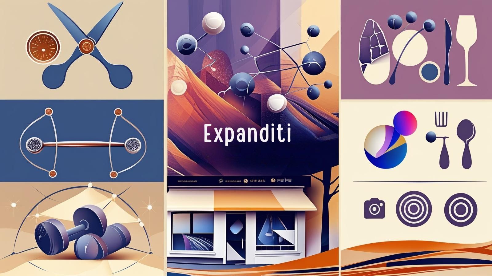 pink green and blue abstract painting