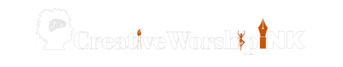 Brand logo 'Creative Worship INK' in white