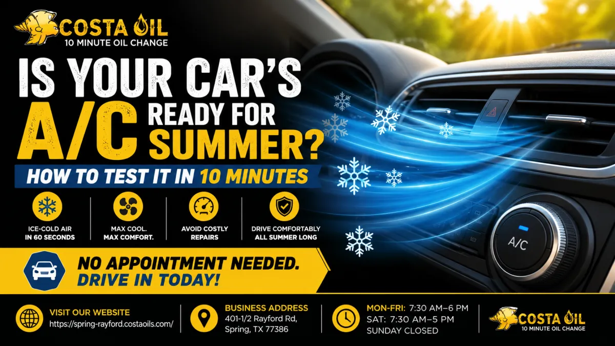 Is Your Car's A/C Ready for Summer? How to Test It in 10 Minutes
