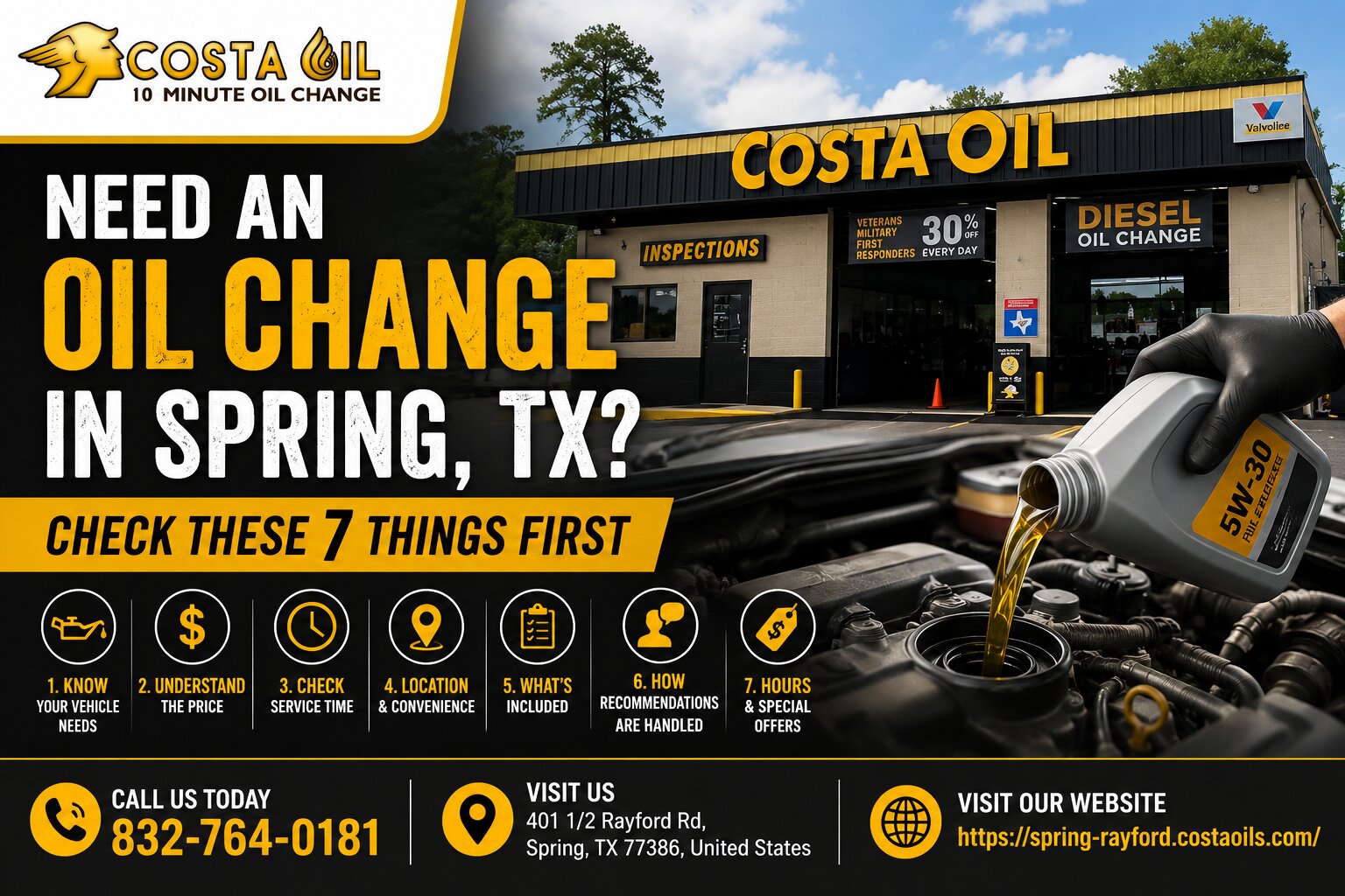 Need an Oil Change in Spring