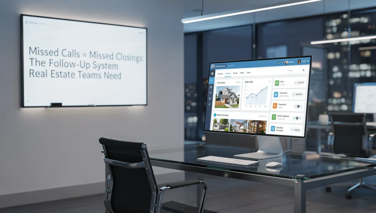 Missed Calls = Missed Closings: The Follow‑Up System Real Estate Teams Need