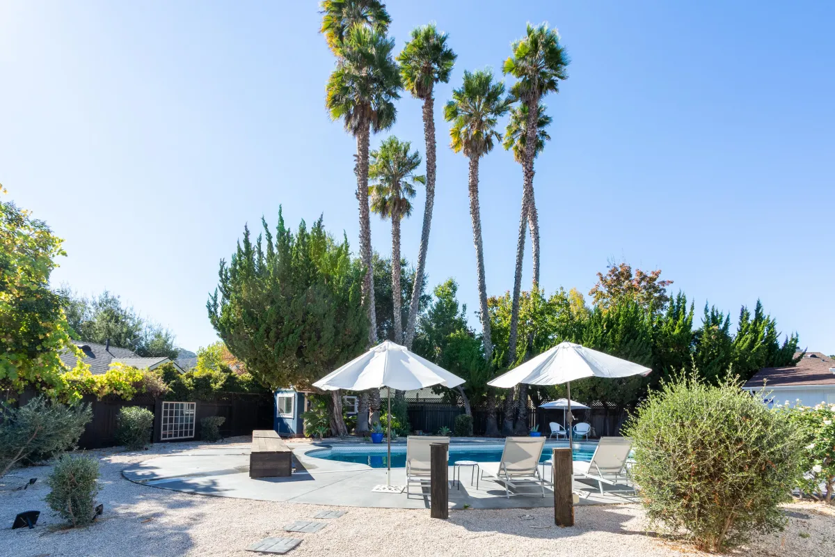 Visit Seven Palms in Santa Barbara Wine Country for a cozy getaway with plenty of room to relax, play games, and enjoy the warmth of our heated pool and gas fire pit. Delight in morning treats from Bob's Bakery nearby. Happiness awaits you here!