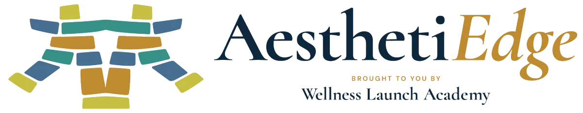 AesthetiEdge Colorful Inukshuk Logo