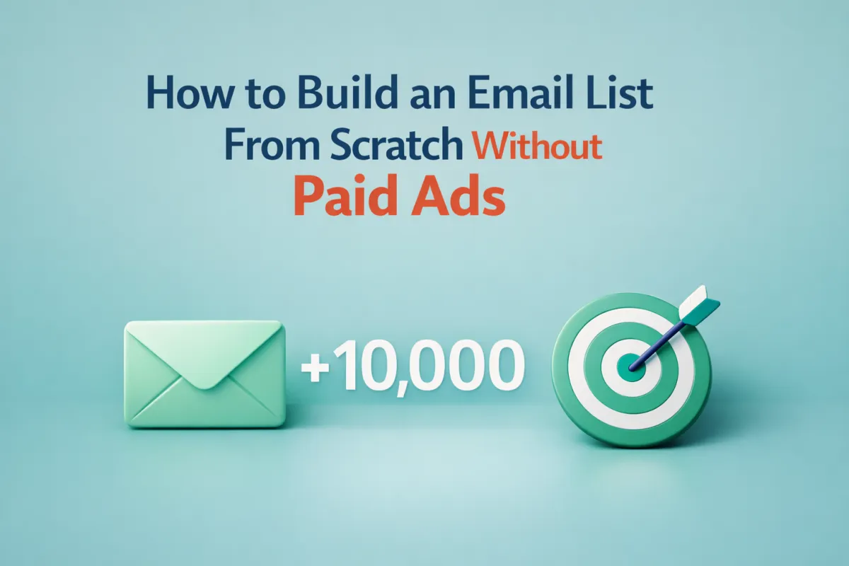 How to Build an Email List From Scratch Without Paid Ads