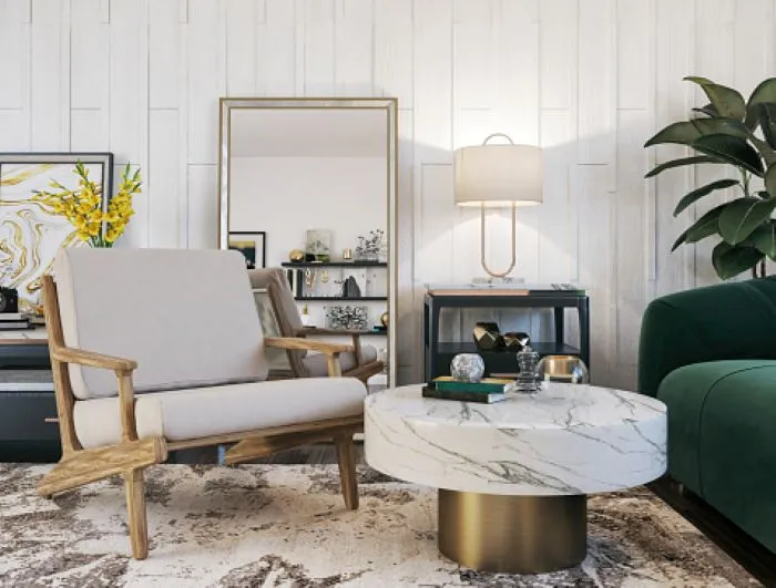 modern decorated living room