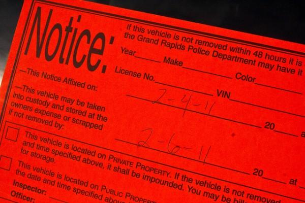 Parking in the wrong place could get you towed.
