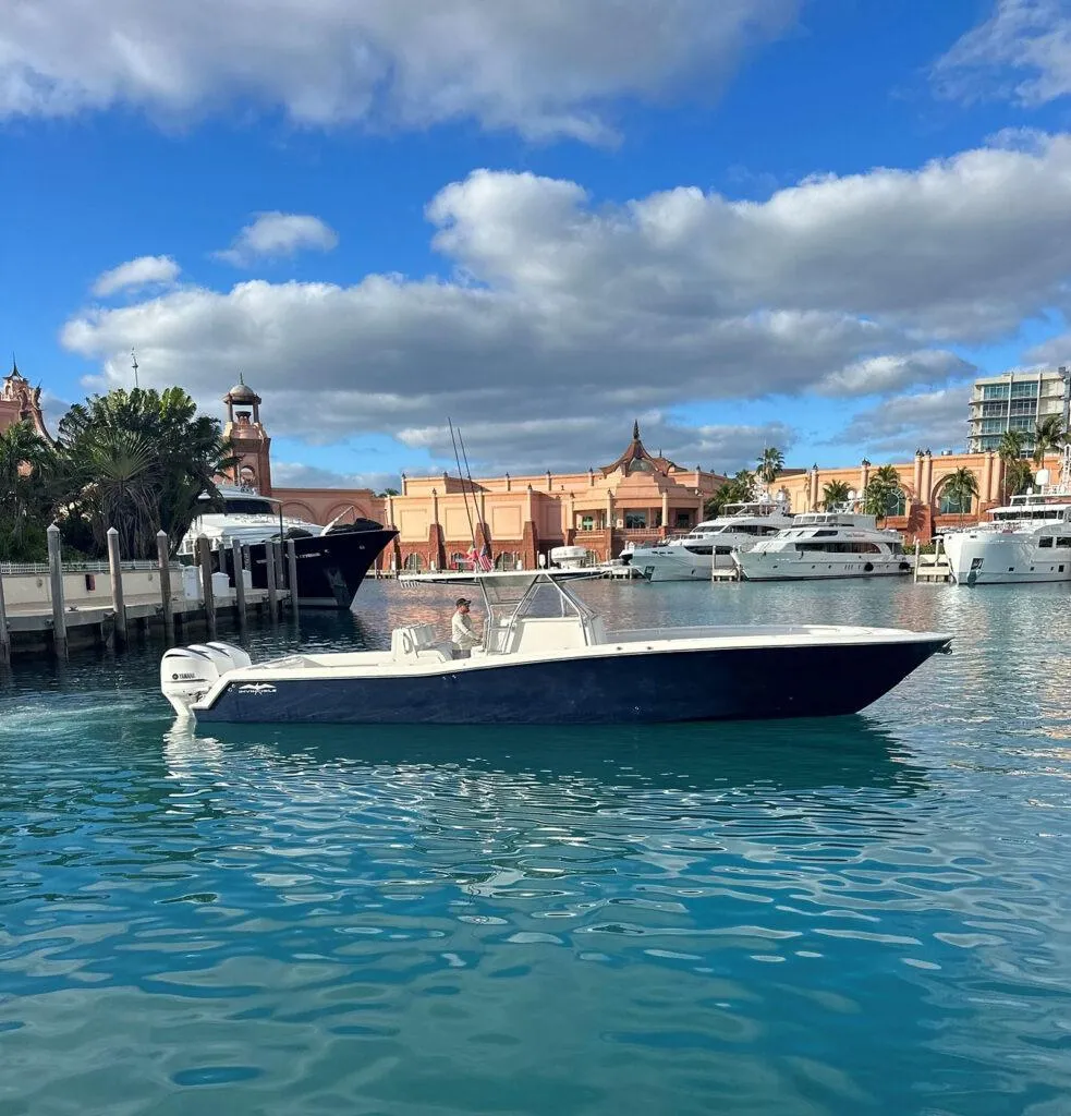 Offshore fishing charter boat in Galveston