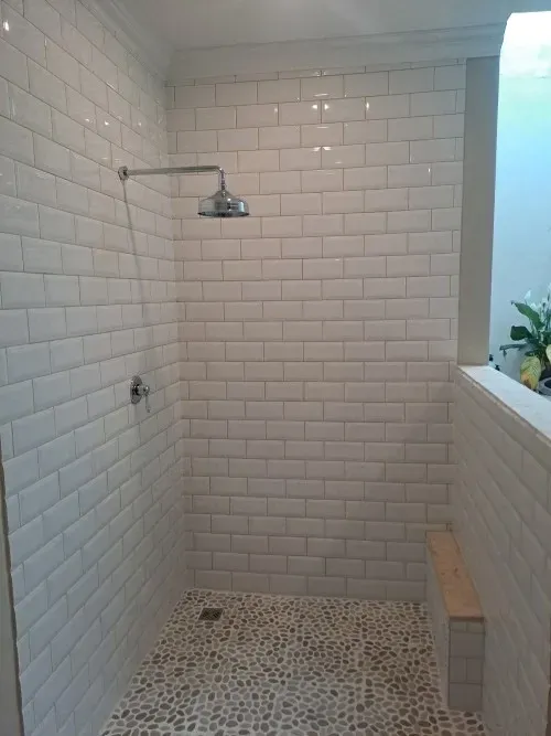 Walk in shower - in progress - Stellenbosch