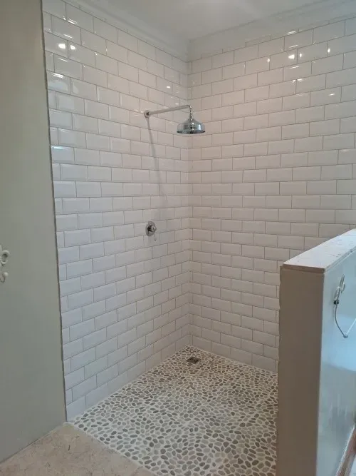 Walk in shower - in progress - Stellenbosch