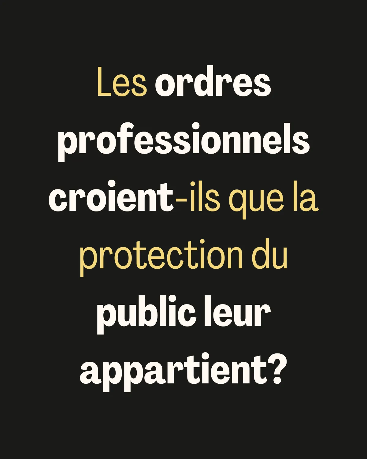 L'OPSQ ne favorise pas un choix libre et éclairé de la population, malgré ce qu'il annonce