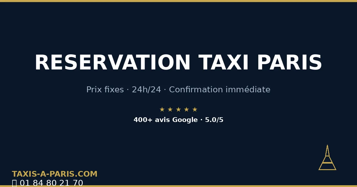 Réserver un Taxi à Paris : Guide Complet 2026