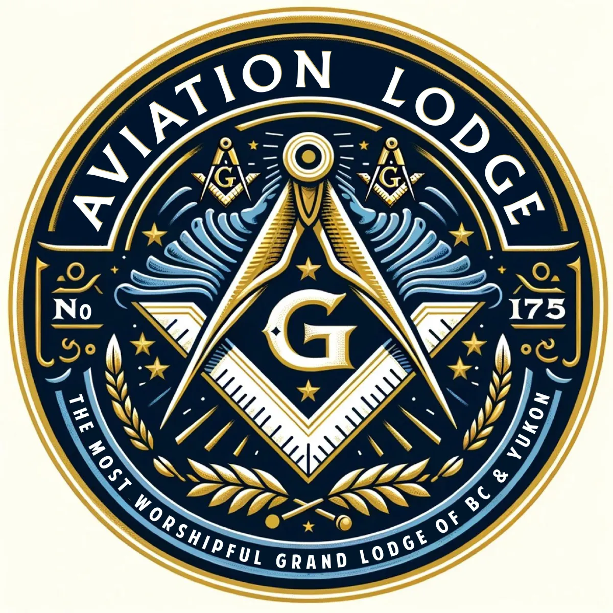 "Aviation Lodge #175 logo"