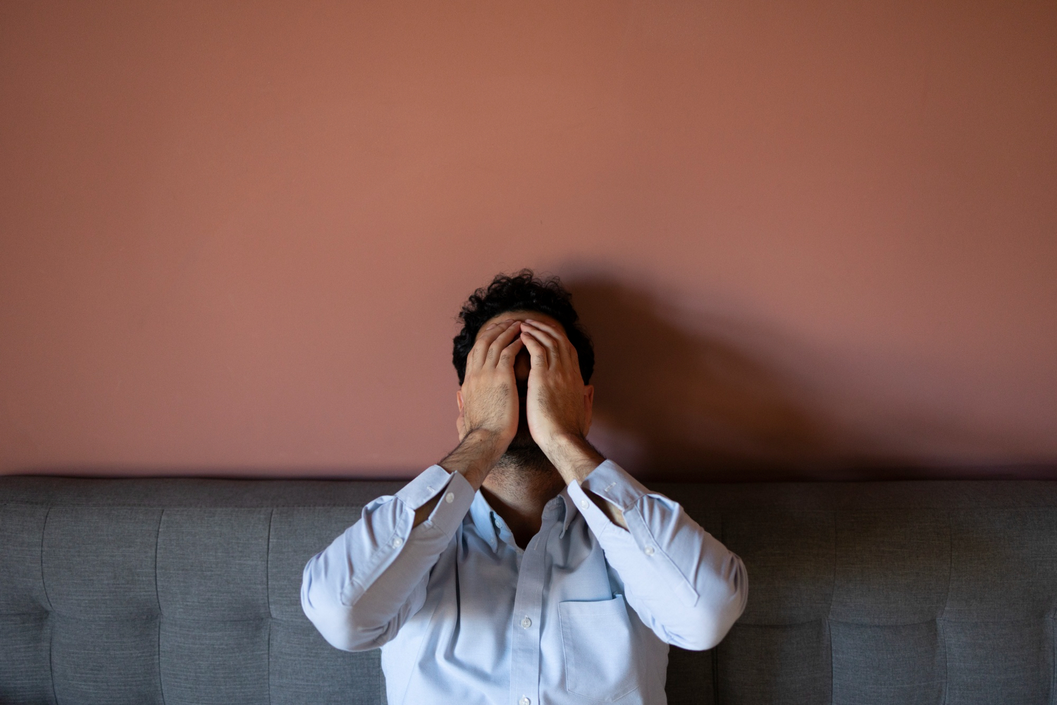 man experiencing ocd