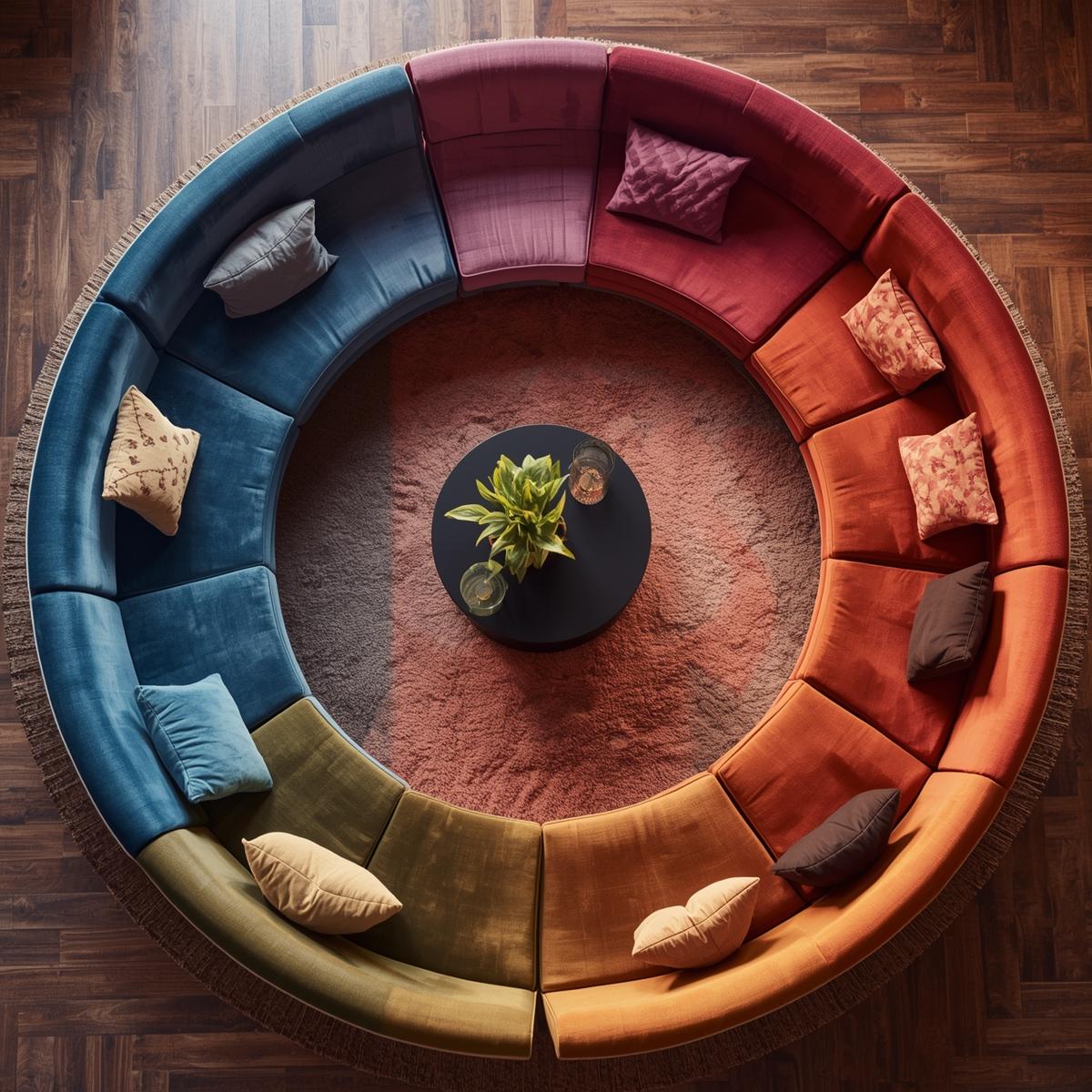 A diverse group of professionals in business attire, gathered around a modern boardroom table, engaged in a lively discussion with city skyline visible through large windows. The setting is bright, energetic, and aspirational, reflecting ambition and collaboration.