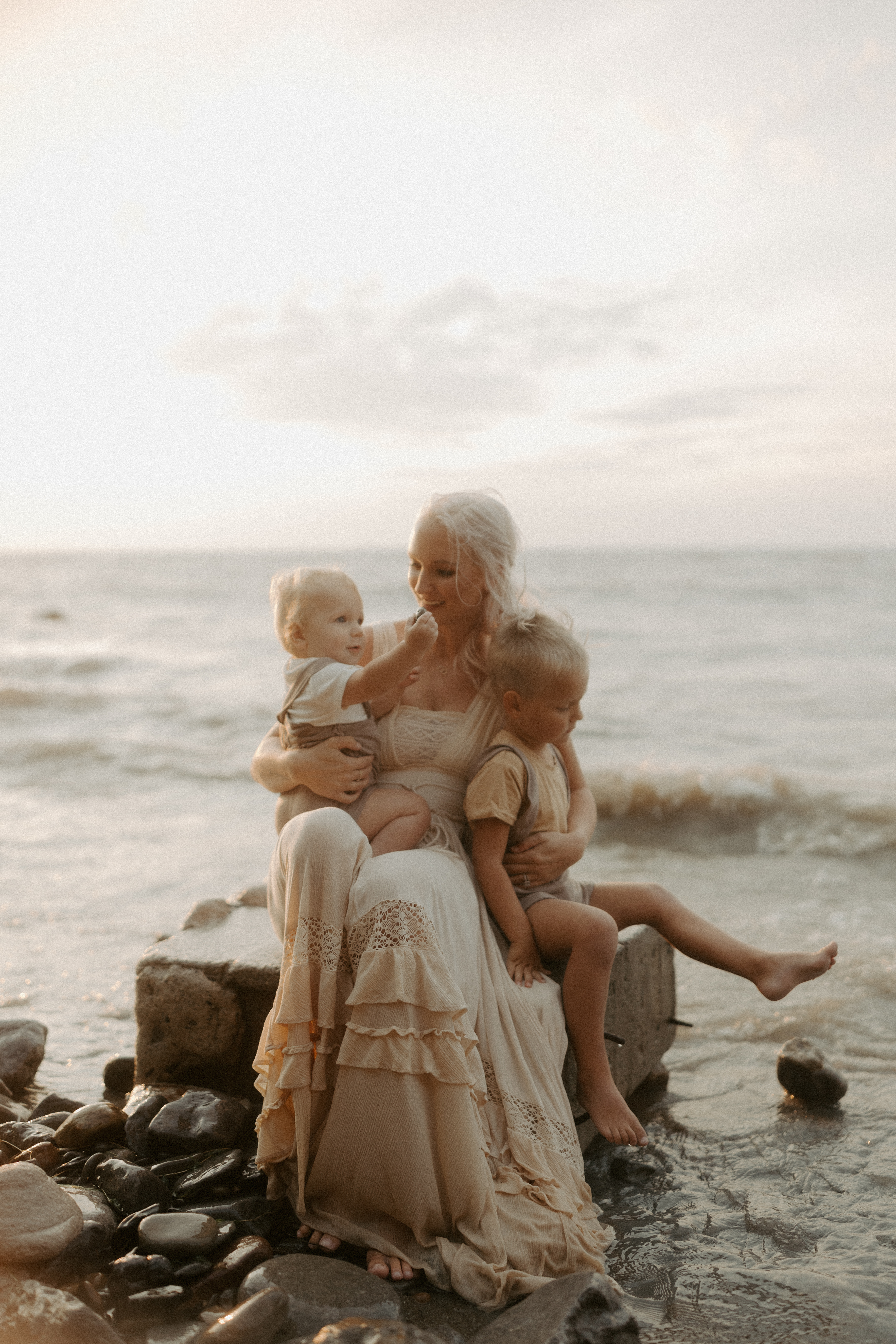 wife and mom work from home clean skincare