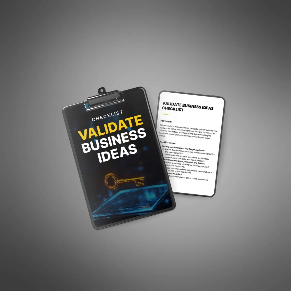 Validate Business Ideas Checklist