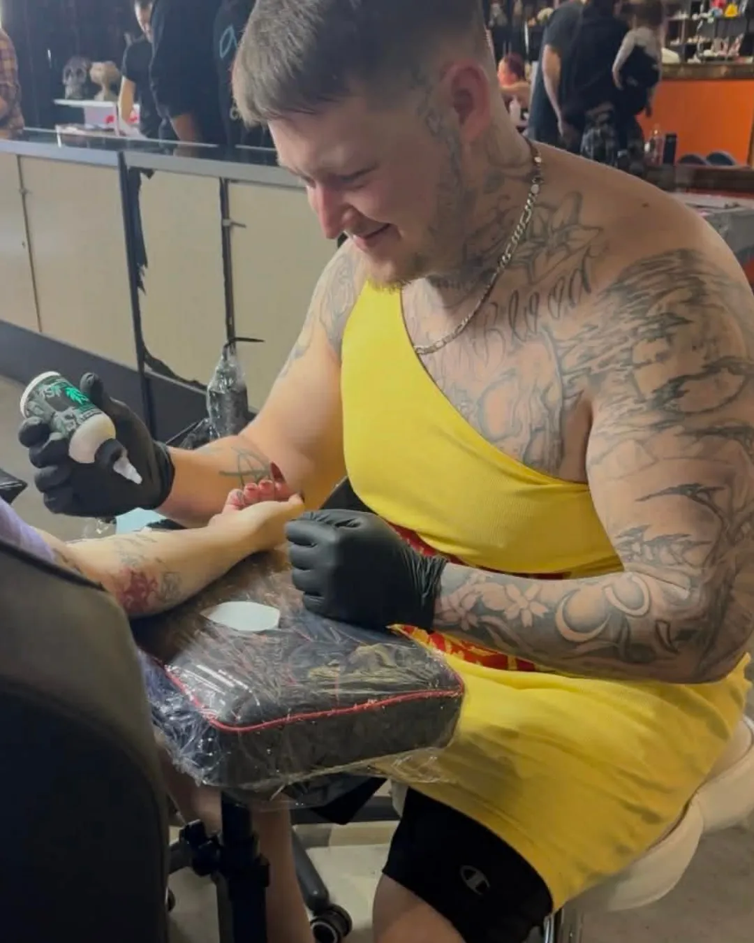 Portrait of tattoo artist Alex Garza