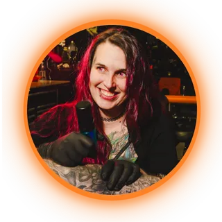 Portrait of tattoo artist Dave Aslett Jr.