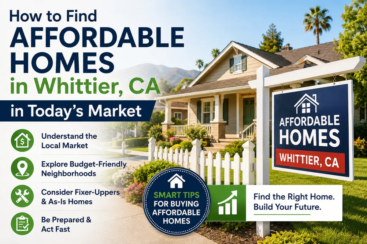 Affordable homes in Whittier CA for first-time buyers
