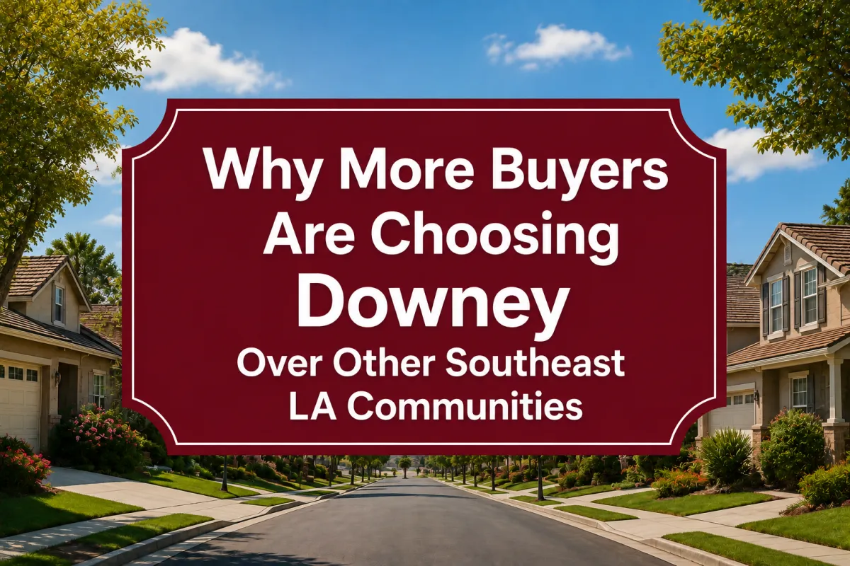 Home buyers choosing Downey, CA over other Southeast LA communities