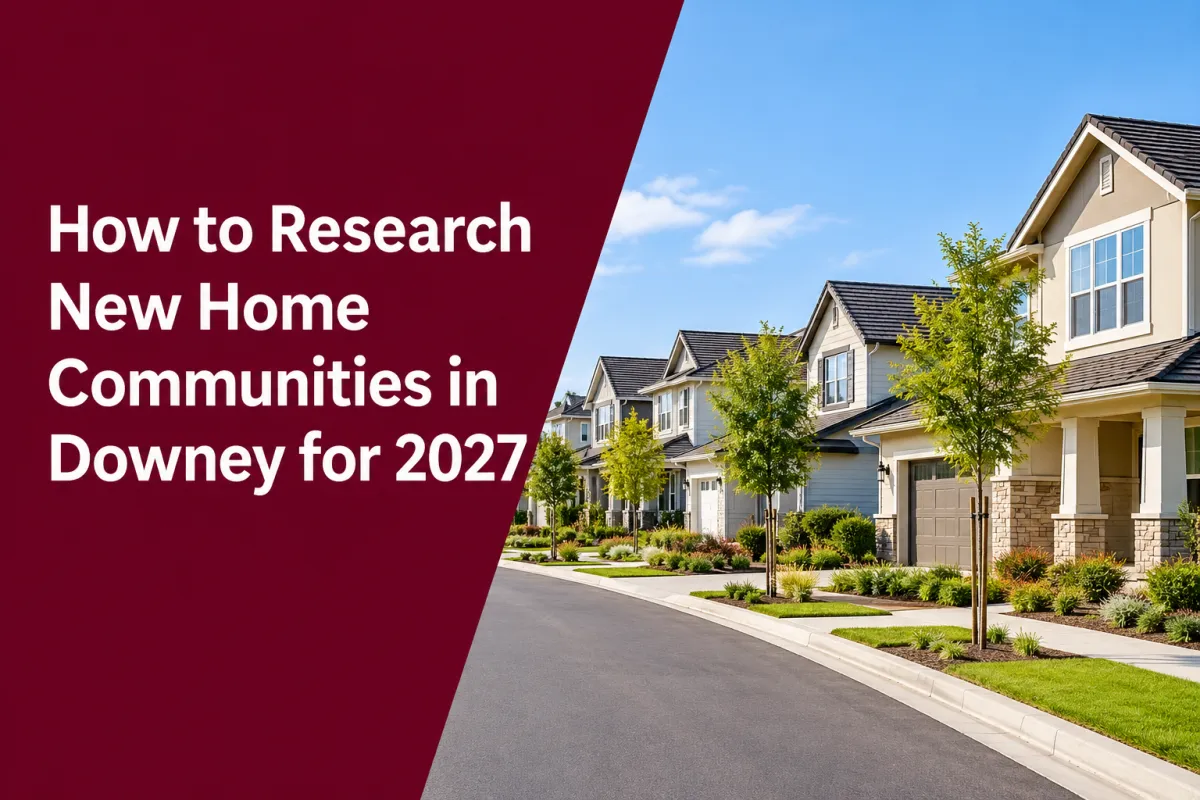 New home communities and residential neighborhoods in Downey California